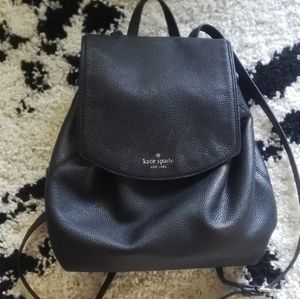 Kate Spade black mini backpack